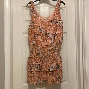 Lush Mini Dress Orange Print